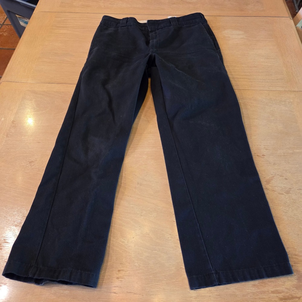 Dickies 874 Original Fit Mens Black Work Pants Chinos 33x30 Skater Streetwear